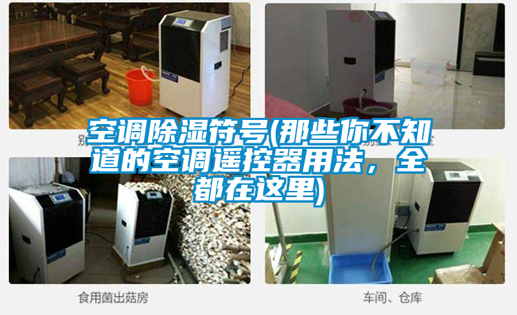 空調(diào)除濕符號(那些你不知道的空調(diào)遙控器用法，全都在這里)