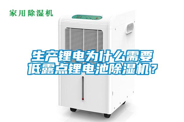 生產(chǎn)鋰電為什么需要低露點鋰電池除濕機？