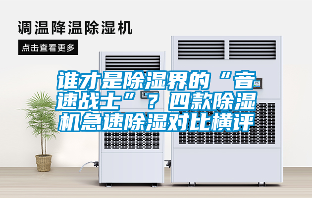 誰才是除濕界的“音速戰(zhàn)士”？四款除濕機急速除濕對比橫評
