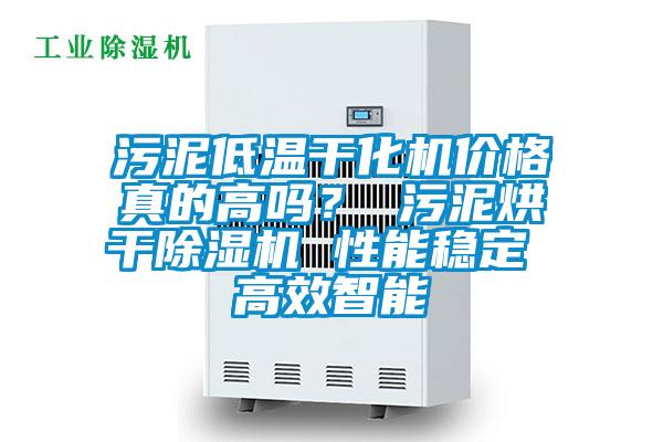 污泥低溫干化機價格真的高嗎？ 污泥烘干除濕機 性能穩(wěn)定 高效智能