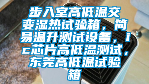 步入室高低溫交變濕熱試驗箱，簡易溫升測試設(shè)備，ic芯片高低溫測試，東莞高低溫試驗箱