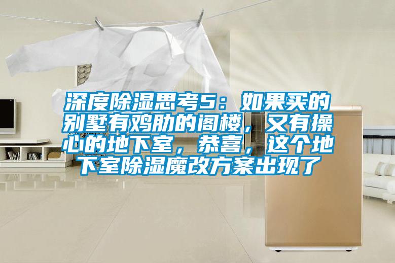深度除濕思考5：如果買的別墅有雞肋的閣樓，又有操心的地下室，恭喜，這個(gè)地下室除濕魔改方案出現(xiàn)了