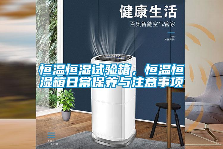恒溫恒濕試驗箱，恒溫恒濕箱日常保養(yǎng)與注意事項