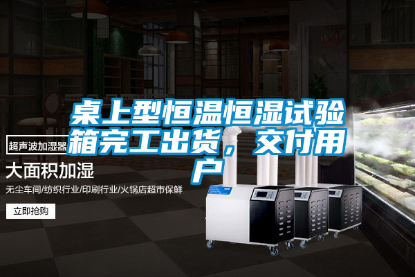 桌上型恒溫恒濕試驗(yàn)箱完工出貨，交付用戶