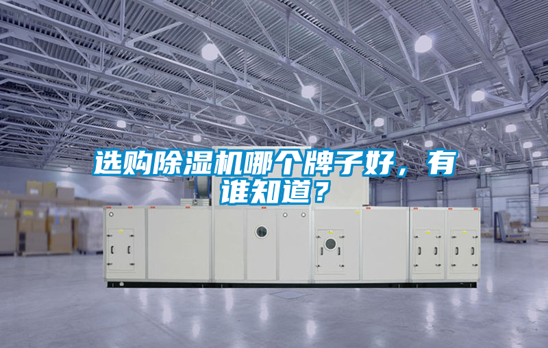選購除濕機哪個牌子好，有誰知道？