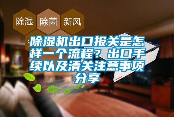 除濕機(jī)出口報(bào)關(guān)是怎樣一個(gè)流程？出口手續(xù)以及清關(guān)注意事項(xiàng)分享