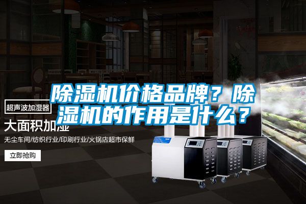 除濕機價格品牌？除濕機的作用是什么？