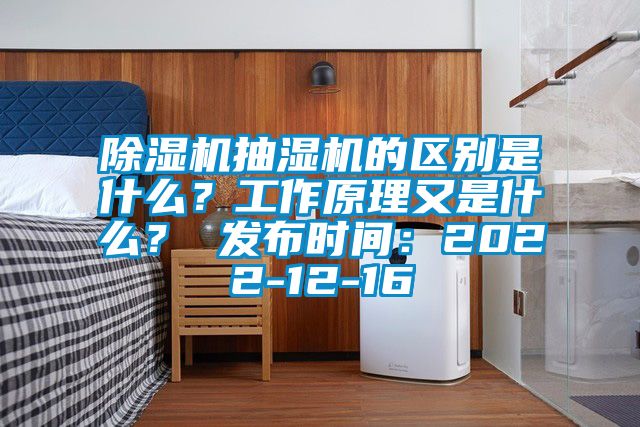 除濕機(jī)抽濕機(jī)的區(qū)別是什么？工作原理又是什么？ 發(fā)布時(shí)間：2022-12-16