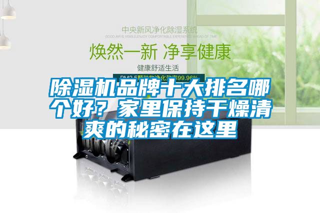 除濕機(jī)品牌十大排名哪個(gè)好？家里保持干燥清爽的秘密在這里
