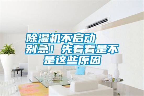 除濕機(jī)不啟動   別急！先看看是不是這些原因