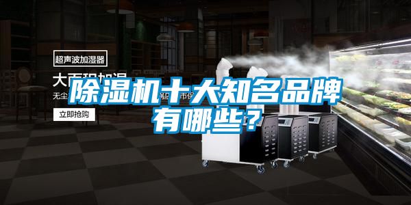 除濕機(jī)十大知名品牌有哪些？