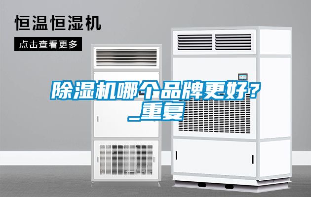除濕機哪個品牌更好？_重復(fù)