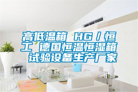 高低溫箱 HG／恒工 德國恒溫恒濕箱 試驗設備生產(chǎn)廠家