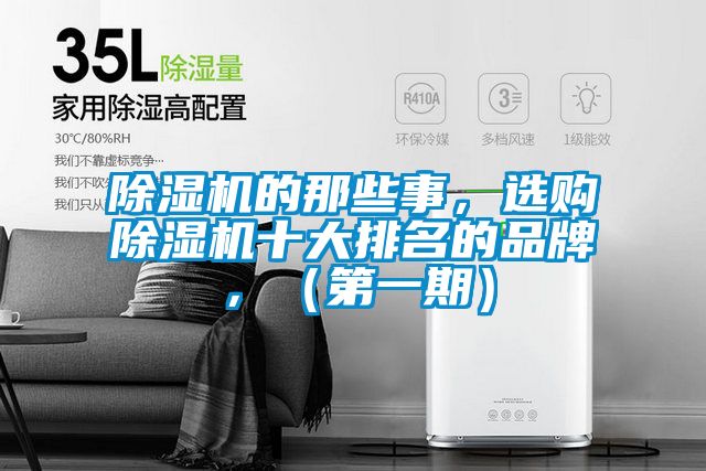 除濕機(jī)的那些事，選購除濕機(jī)十大排名的品牌，（第一期）