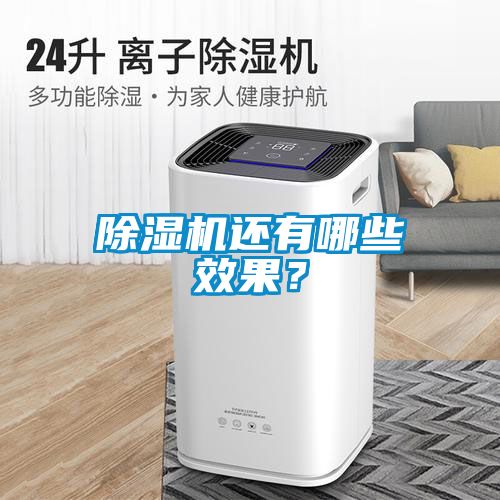 除濕機還有哪些效果？