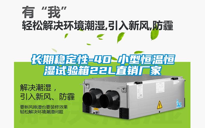 長期穩(wěn)定性-40℃小型恒溫恒濕試驗箱22L直銷廠家