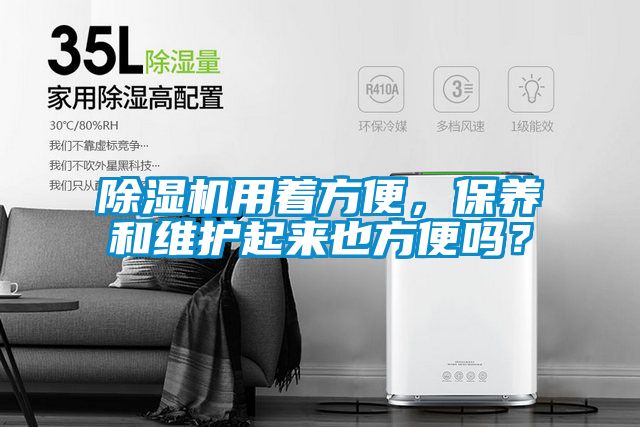 除濕機(jī)用著方便，保養(yǎng)和維護(hù)起來也方便嗎？