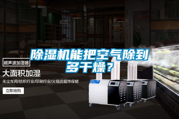 除濕機(jī)能把空氣除到多干燥？