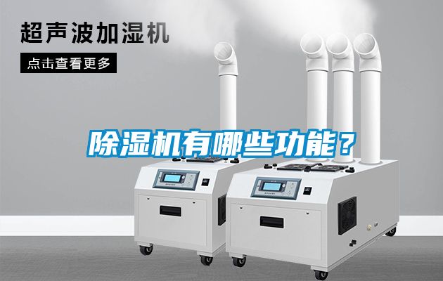 除濕機有哪些功能？
